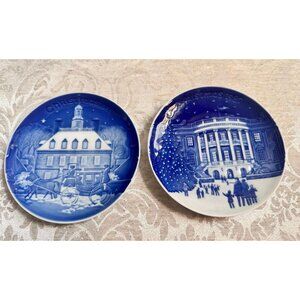 Vtg Christmas in America Plates by Bing and Grondahl 1986-1997